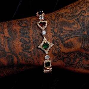 Multicolor Gemstone Tennis Bracelet 85 F 9